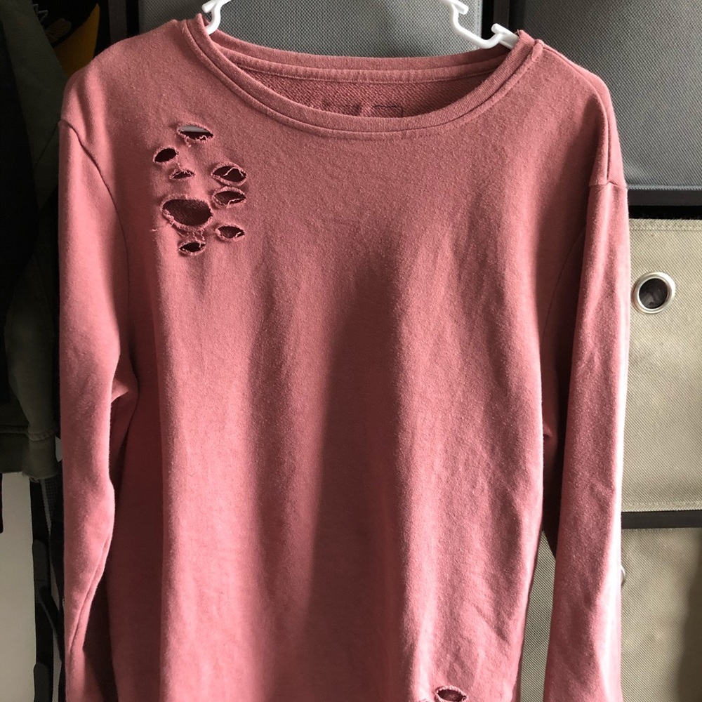 RARE: alphalete distressed Long sleeve T